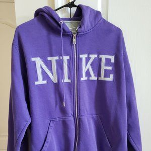 Nike Purple/Gray Sweat Jacket